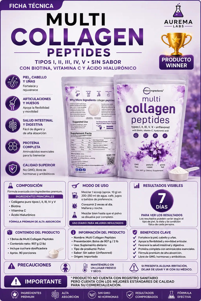 MULTI COLLAGEN PEPTIDES TYPES I II III IV X - GENERAL